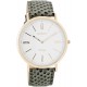 OOZOO Vintage 40mm Grey Snake Leather Strap C7705